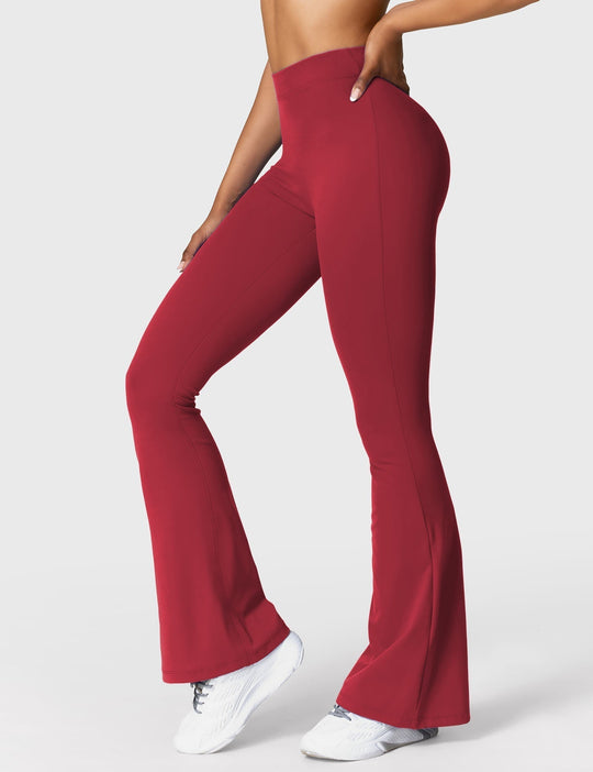 Ausgestellte Leggings mit V-Ausschnitt - Arvani
