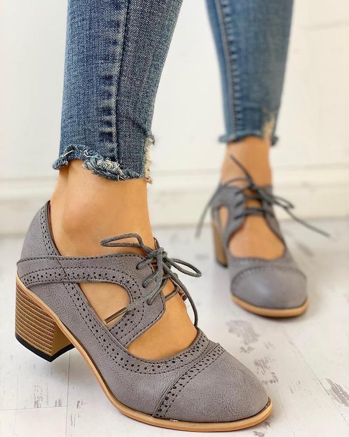 Vintage orthopädische Schuhe mit Absatz