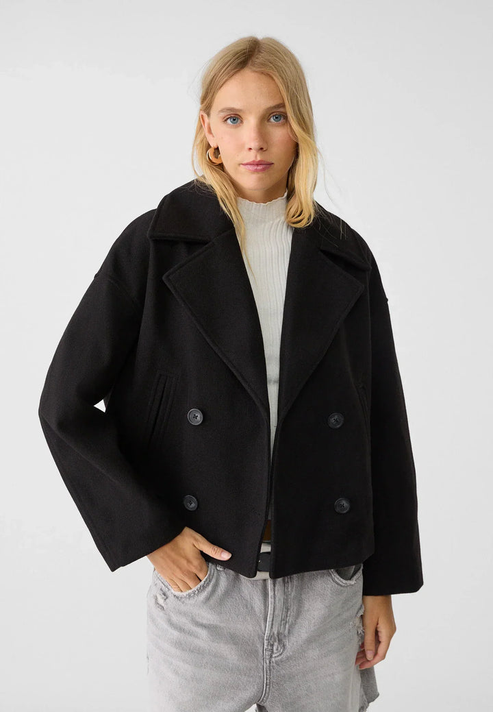Nord Taschen | Damen Kurzer Mantel Oversize Herbst Übergang